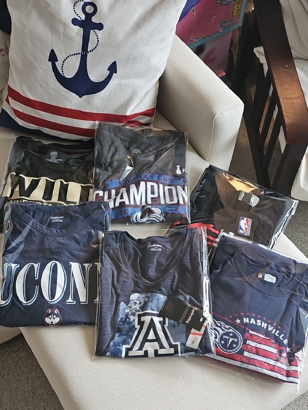 Bundle Of Long And Short Sleeve tee Shirts.  All New, Various Sizes. Resellers!!
